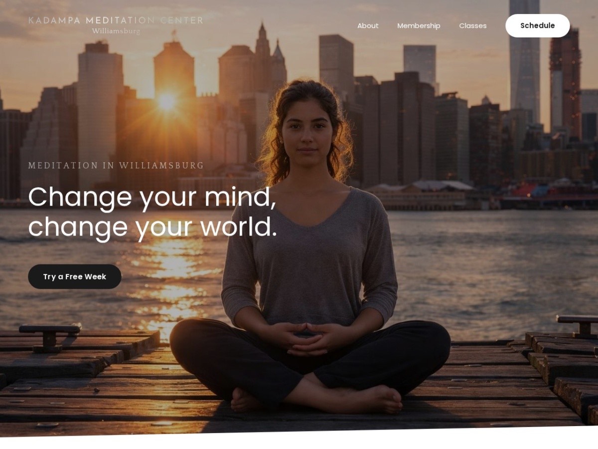 Kadampa Meditation Center website, built by RankLoft
